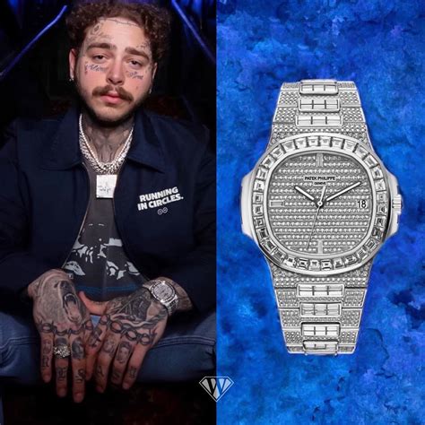 patek philippe nautilus factory post malone|Post Malone Shows Off His Insane Jewelry Collection Part 2 .